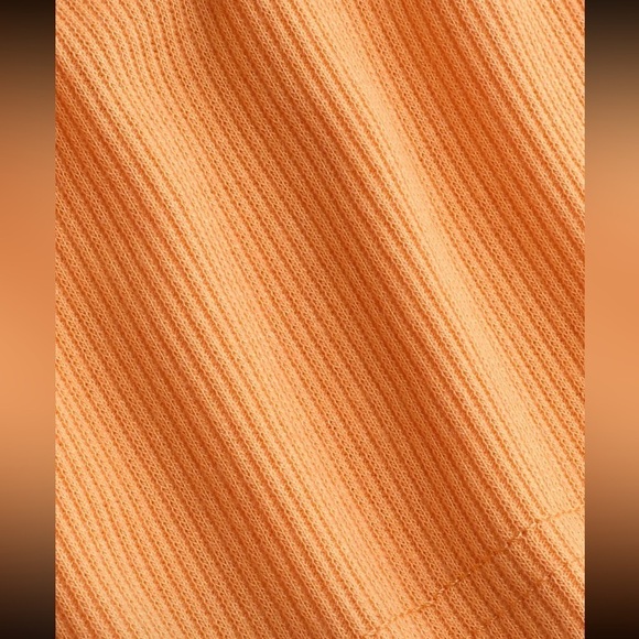 Cider Asymmetrical Halter Cutout Crop Top Women’s size Small (4) Neon Orange - Picture 8 of 12